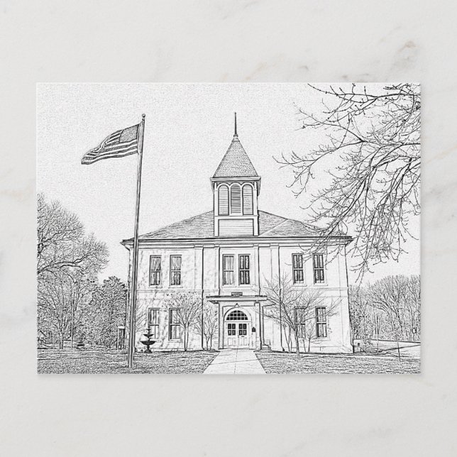 "Robert E Lee School" Paris TN Vykort (Framsida)