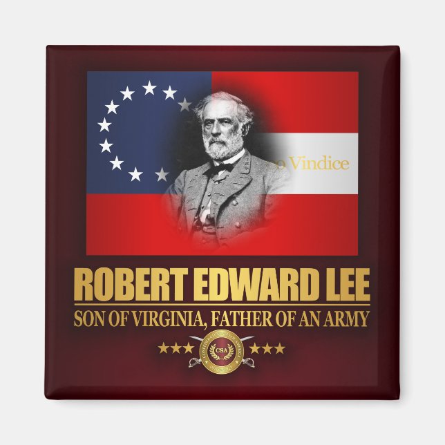 Robert E Lee (Southern Patriot) Magnet (Framsidan)