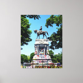 Robert E. Lee Statue Canvastryck