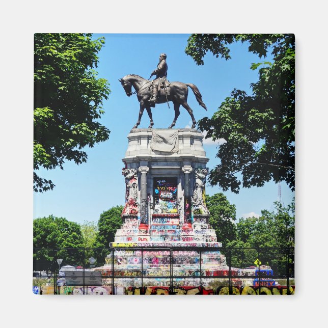 Robert E Lee Statue Magnet (Framsidan)
