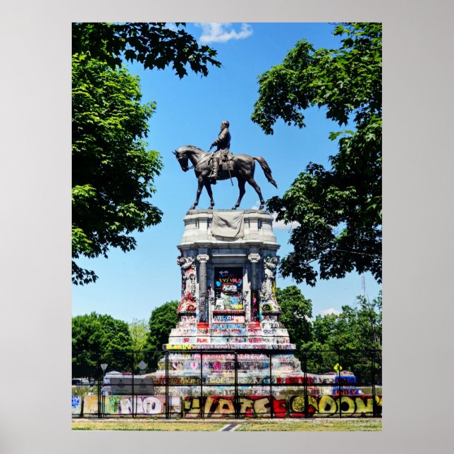 Robert E. Lee Statue Poster (Framsidan)