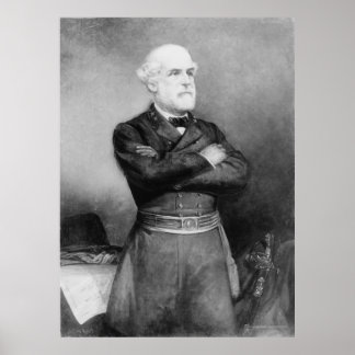 Robert Edward Lee Porträtt av John Adams Elder Poster
