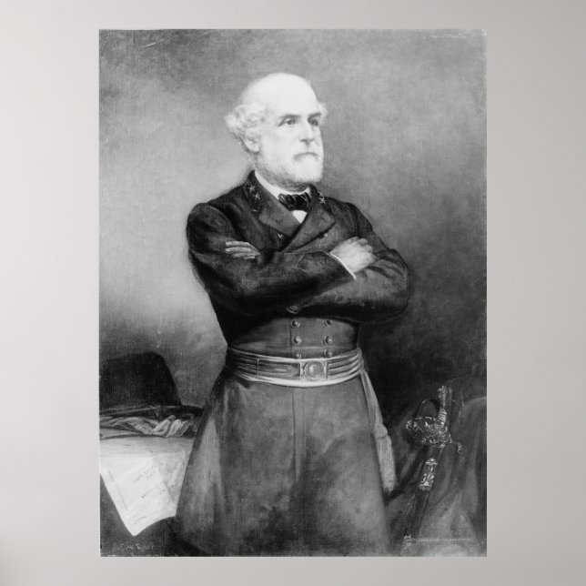 Robert Edward Lee Porträtt av John Adams Elder Poster (Framsidan)