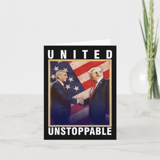 Robert F Kennedy Jr Trump United Unstoppable Kort (Framsida)