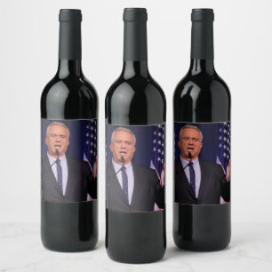 Robert F Kennedy Jr Vinflaska Etikett