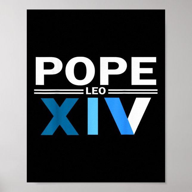 Robert Francis Påve Leo Xiv Vatikanen Villanova  Poster (Framsidan)