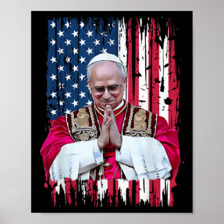 Robert Francis Prevost Americas Pope Poster