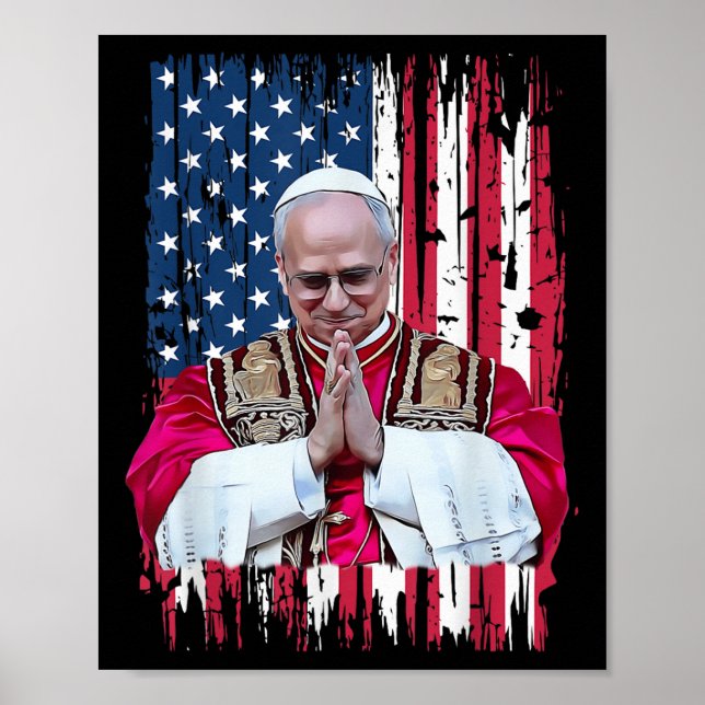 Robert Francis Prevost Americas Pope Poster (Framsidan)