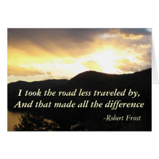 Robert Frost Card OBS Kort