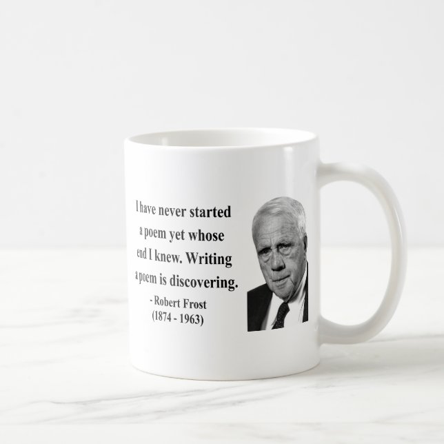 Robert Frost citationstecken 3b Kaffemugg (Höger)