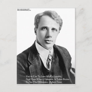 Robert Frost Kärleksfulla/Hatiska Citat Gåvor & Ko Vykort