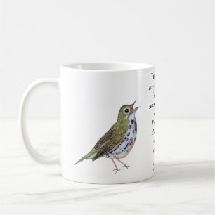 Robert Frost Ovenbird White Coffee Mugg
