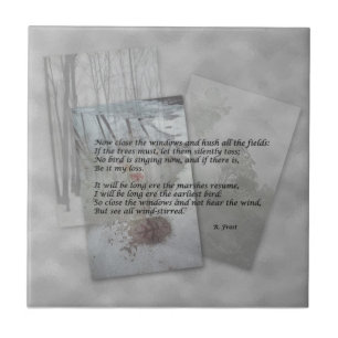 Robert Frost poesi Kakelplatta