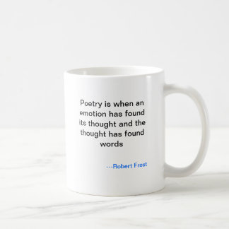 Robert Frost poesimugg Kaffemugg