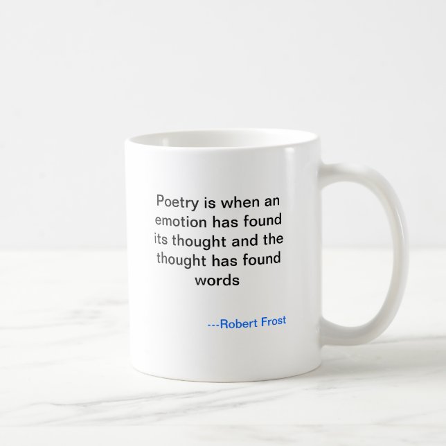 Robert Frost poesimugg Kaffemugg (Höger)