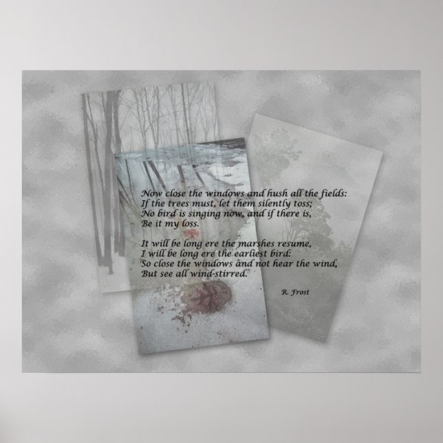 Robert Frost poetry Poster (Framsidan)