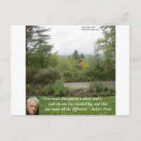 Robert Frost Visdomsord "Vägen mindre färdad"