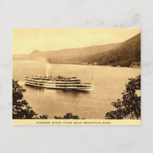 Robert Fulton Hudson River Bear Mountain Park NY Vykort