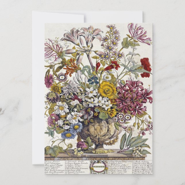 Robert Furber - oktober - tolv månader Inbjudningar (Framsida)