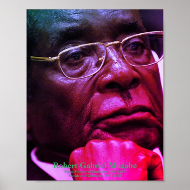 Robert G. Mugabe, Zimbabwes president Poster (Framsidan)