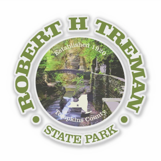 Robert H Treman SP Klistermärken (Framsida)