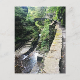 Robert h. treman State Park bridge Vykort