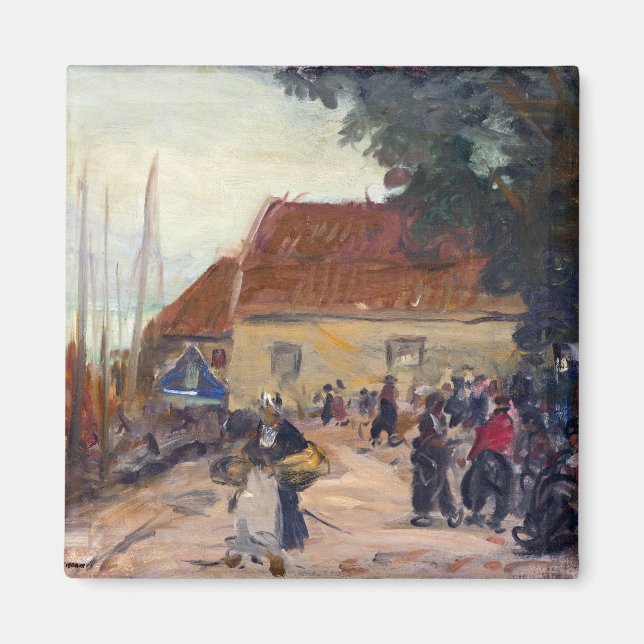 Robert Henri Volendam Street Scene Magnet (Framsidan)
