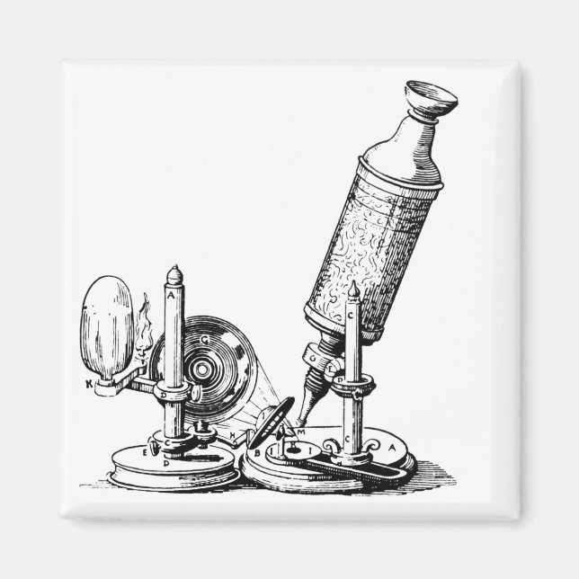 Robert Hooke's Microscope Magnet (Framsidan)