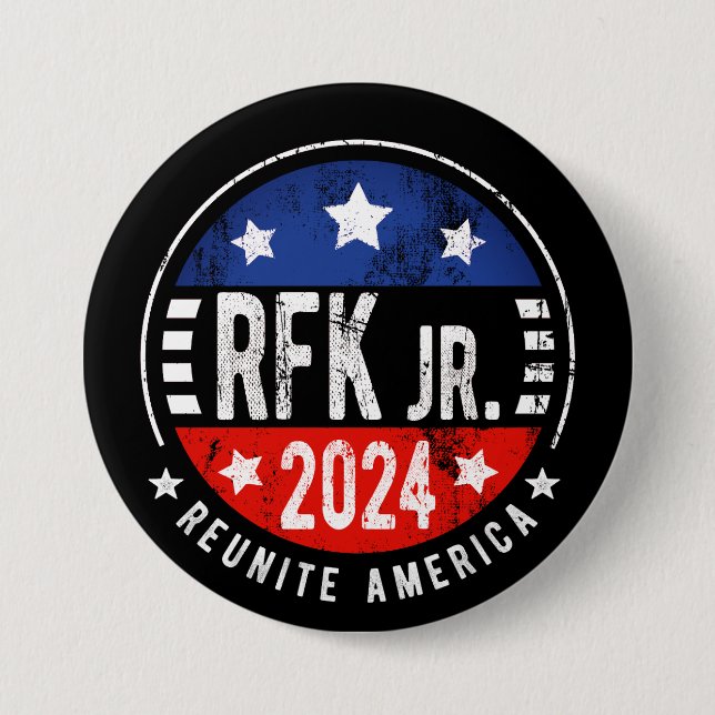 Robert Kennedy, Jr. för president 2024 Knapp (Framsida)