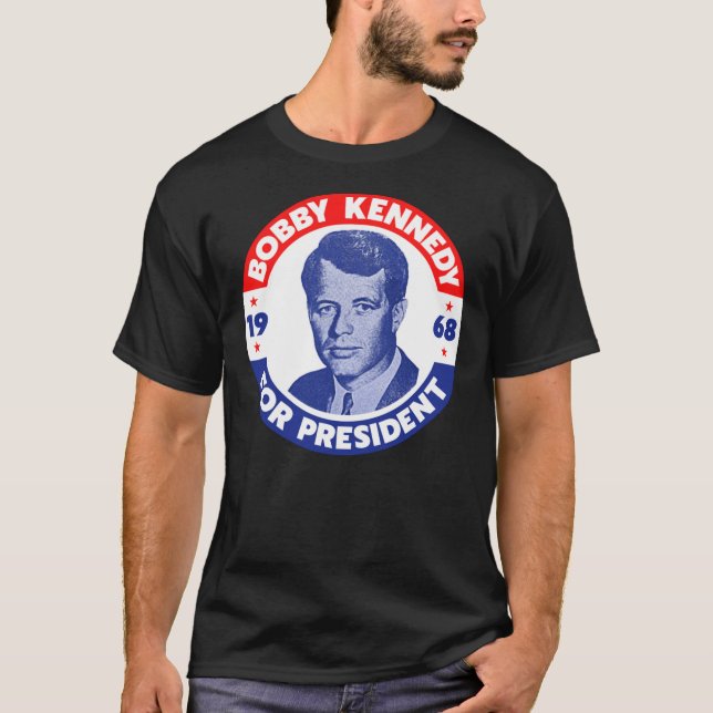 Robert Kennedy till president "Vote Bobby" 1968 C T Shirt (Framsida)