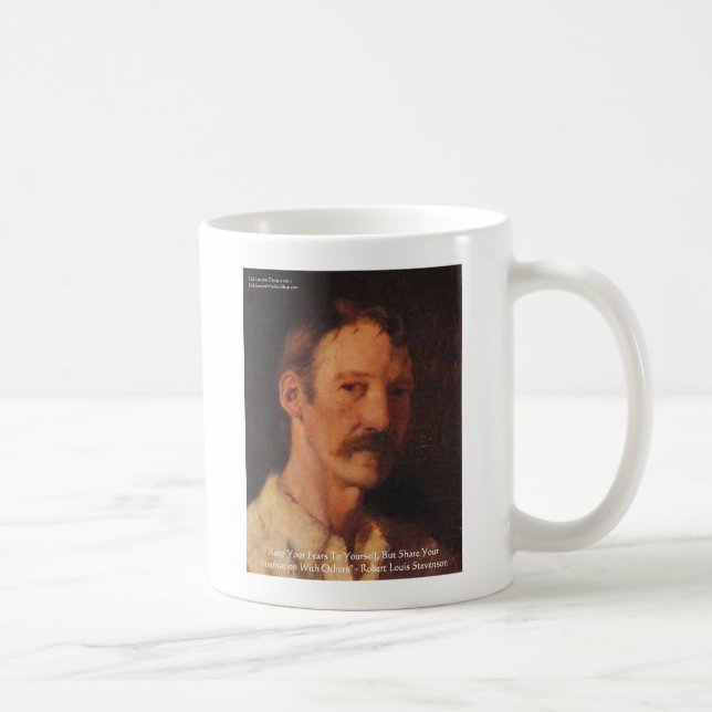 Robert Lewis Stevenson-citat Kaffemugg (Höger)