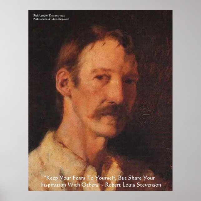 Robert Lewis Stevenson Quote Poster (Framsidan)