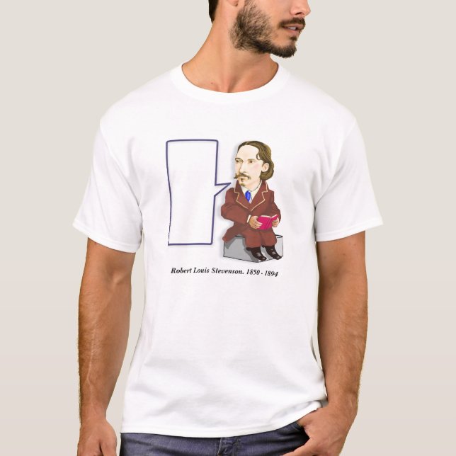 Robert Louis Stevenson 1850 t-shirt. -1894 Tee (Framsida)