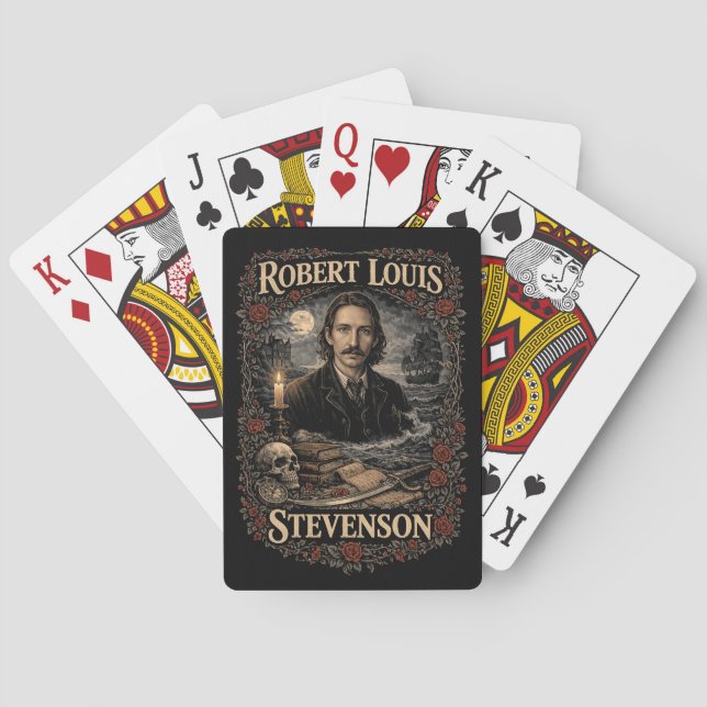 Robert Louis Stevenson Casinokort (Baksidan)