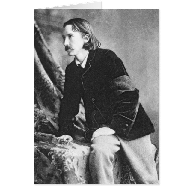 Robert Louis Stevenson Hälsningskort (Framsidan)
