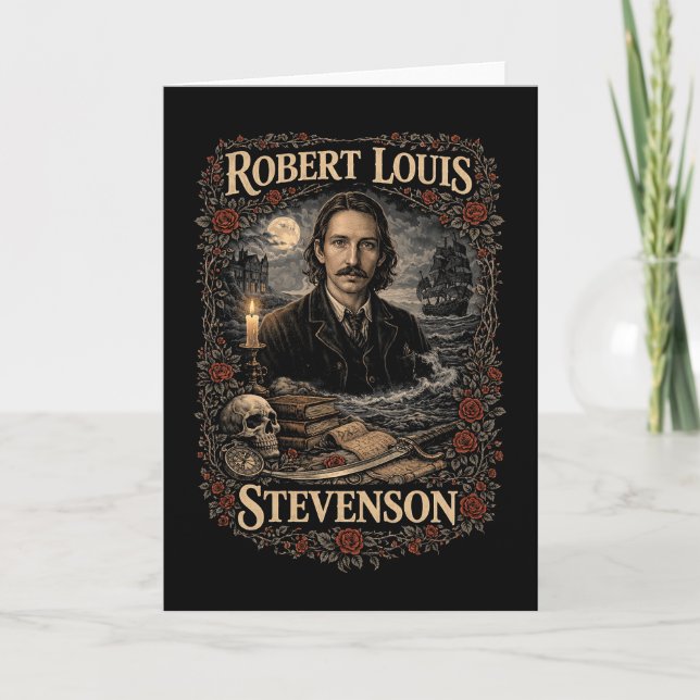 Robert Louis Stevenson Helgkort (Framsida)