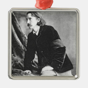 Robert Louis Stevenson Julgransprydnad Metall
