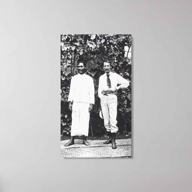 Robert Louis Stevenson och hans vän Canvastryck (Framsida)