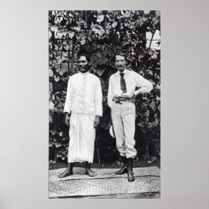 Robert Louis Stevenson och hans vän Poster