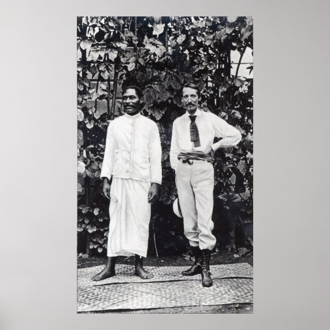Robert Louis Stevenson och hans vän Poster (Framsidan)