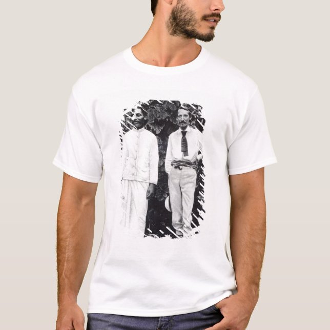 Robert Louis Stevenson och hans vän T-shirt (Framsida)