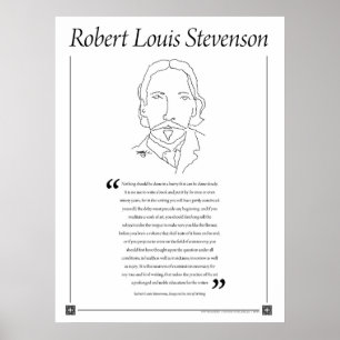 Robert Louis Stevenson Poster citat