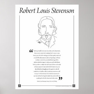 Robert Louis Stevenson Poster citat