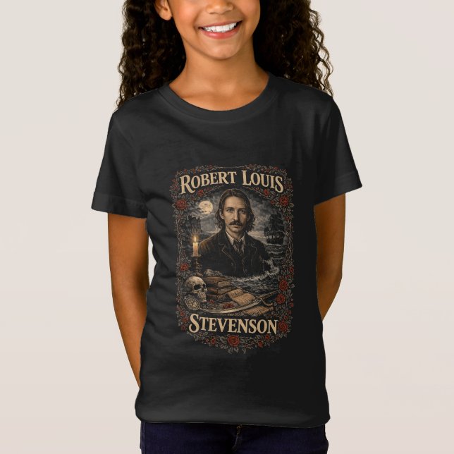 Robert Louis Stevenson T Shirt (Framsida)