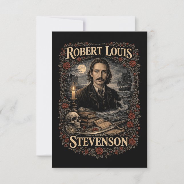 Robert Louis Stevenson Tack Kort (Framsida)