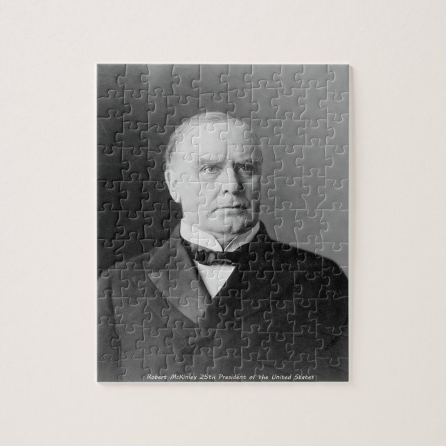 Robert McKinley 25:e presidenten i Amerika. Pussel (Vertikal)