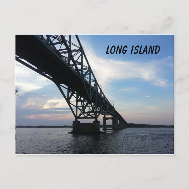 Robert Moses Causeway Long Island Vykort (Framsida)