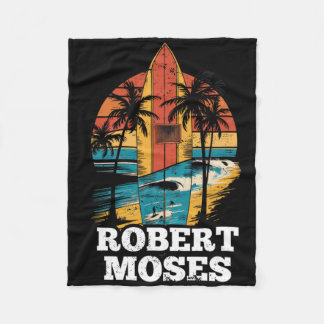 Robert Moses Surfboard Surfing Retro  Fleecefilt