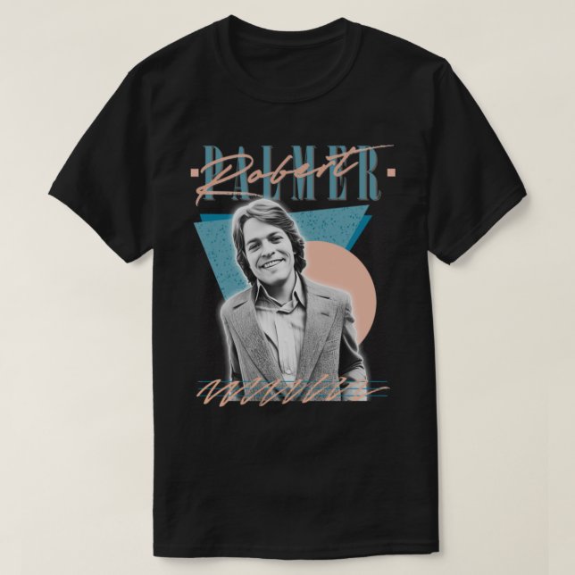 Robert Palmer Retro 80s Aesthetic Fläkt Design T Shirt (Design framsida)