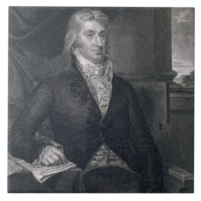 Robert R. Livingston som inristas av E. Mackenzie Kakelplatta (Framsidan)